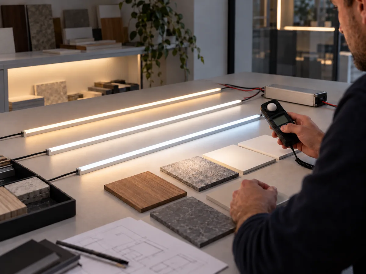 Essais et mesures sur un prototype d’éclairage LED
